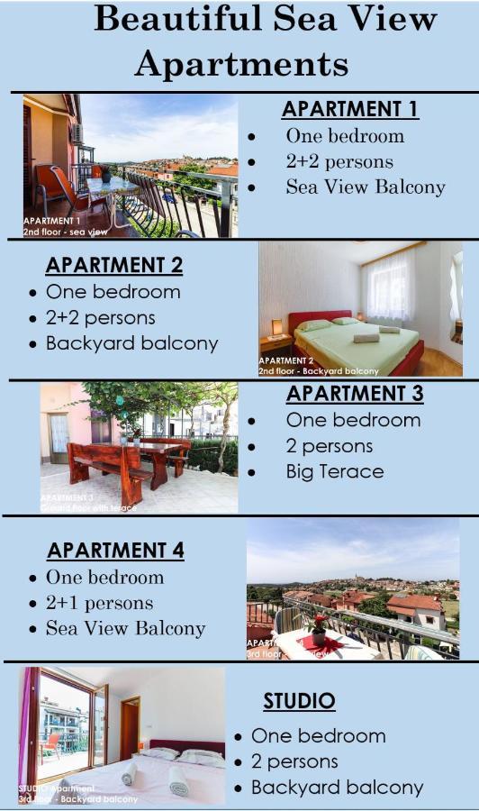 Beautiful Sea View Apartments - Niko Ceko Vrsar Exteriér fotografie